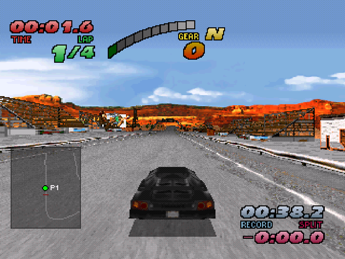 The Need for Speed - PlayStation game screenshot (1996) by Electronic Arts